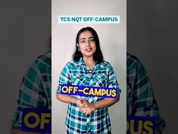 TCS NQT OFF-campus 2025 @OnlineStudy4u