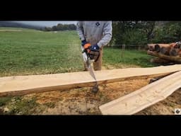 Sawing a larch