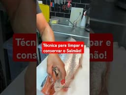 Como limpar o Salmão e fazer Shio Jime! #sushi #shortsviral #chef #fish #peixes #culináriajaponesa