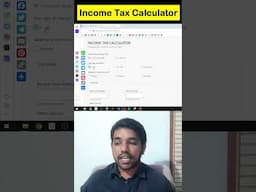 Income Tax Calculator for old and new tax regime #fincalc