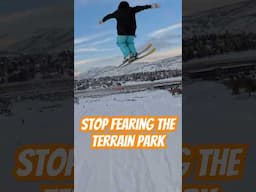 Nervous about the terrain park? Watch this... #skiing #snowboarding