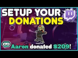 How to setup twitch donations on a phone & PC (update)