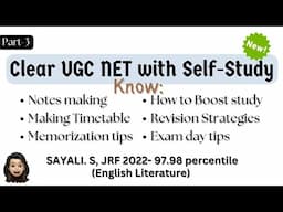 How to clear UGC NET ENGLISH LIT. in the first attempt, Self-Study Preparation Strategies and Tips