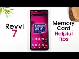 Revvl 7 5G How to Install a Memory Card and Helpful Tips