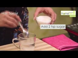 Make Natural Hair Spray Within 30 Seconds| Easy Home Remedies - Homeveda