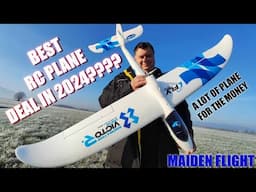 SKY SURFER X8 1480mm EPO RC trainer plane PNF 3S power MAIDEN FLIGHT