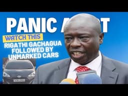 Breaking News: Horrified Gachagua Exposes Ruto's Intimidation Tactics Using Unmarked  Security Cars.