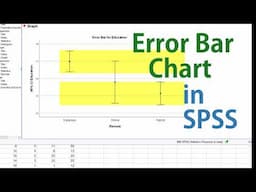 SPSS – Construct Error Bar Chart (95% confidence interval or standard deviation) -significance