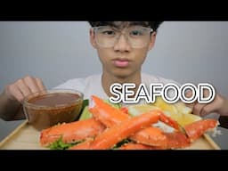 SEAFOOD BOIL with Kingcrab Legs | N.E Let's Eat