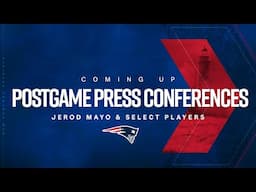 Patriots Postgame Press Conferences 11/24: HC Jerod Mayo, Drake Maye & Select Players