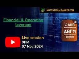 🔴CAIIB-ABFM Live Class -07 Nov. 2024 @9 PM