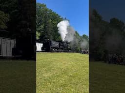 LISTEN to that Shay blow | Cass Parade of Steam #Shorts #Trains