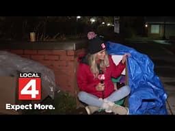 Community sleeping outside in Detroit to raise awareness for youth homelessness