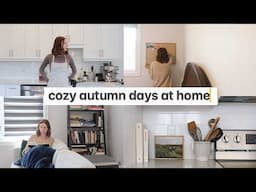 cozy autumn days at home 🍁 gratitude board, fall meal prep, seasonal living & slow morning rituals