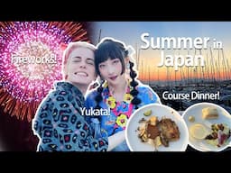 【Summer in Japan】Fireworks and Yukata at the Beach! | Under the Palmo