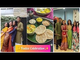 Simple South Indian Thali recipe | Festival Celebration | Saree collection