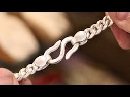 Making a Pure Silver Curb Chain from Scratch – Watch Every Step!