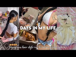 Days in my life 🫧|| trying new hairstyle, out to eat, pool vibes, grwm