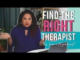 How To Find A Therapist | Everything You NEED To Know!