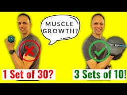 3 Sets of 10 vs. 1 Set of 30: The Muscle Growth Mistake Seniors Must Avoid!