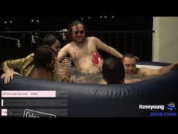 male streamers enjoying the new format to have success on twitch (hot tub stream)