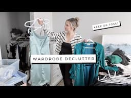 WARDROBE DECLUTTER! Clean out my closet & seasonal wardrobe swap