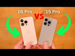 iPhone 16 Pro vs iPhone 15 Pro SIZE DIFFERENCE! // Don't Make A Mistake! // FULL Comparison!