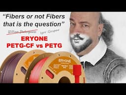 On the test: Eryone PETG vs PETG-CF (carbon fiber) 3D printing filaments