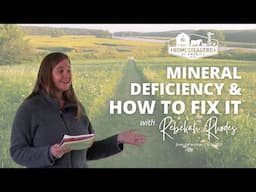 Are You Mineral Deficient? How To Fix It | Rebekah Rhodes | Homesteaders of America