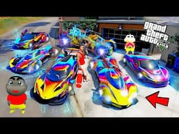 FRANKLIN TOUCH ANYTHING BECOME RBG CAR GTA 5 || EVERYTHING IS FREE IN GTA 5 || CANDY GAMER