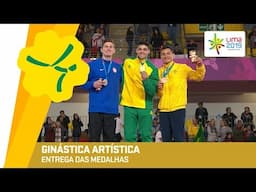 Entrega de medalhas do cavalo com alças da Ginástica Artística • Pan 2019 • 30/07/2019