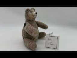 Easy Needle Felt Tutorial - Teddy Bear with Buttons