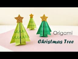 Easy to Make Origami Christmas Tree | Christmas Crafts | Christmas Paper Craft | DIY Christmas Tree