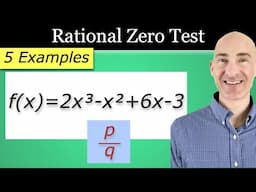 Rational Root Theorem (Rational Zero Test to Find Zeros)