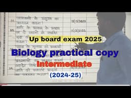 Biology practical copy,#complete biology practical copy for 12,up board exam 2025 biology practical