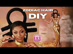 I made a wig LIBRA ZODIAC HEADPIECE ✨ DOJA CAT CREATIVE TRANSFORMATION HAIR