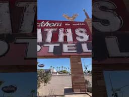 Buckhorn Baths Motel Sign in Mesa, AZ