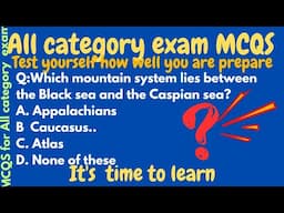 SPSC | SST | BPS 16 2024 | General Categories Test: Essential MCQs"