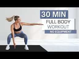 30 min FULL BODY WORKOUT | No Jumping | Sculpt & Sweat | Bodyweight Travel Friendly | No Equipment