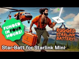 Starlink Mini Rugged Case with 24hr Battery - Star-Batt Mini