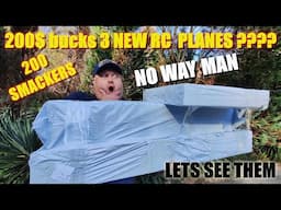 200 $$$ bucks for 3 NEW PNF & RTF RC PLANES???? NO WAY LET`S SEE THEM