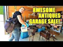 Ep616:  AWESOME ANTIQUES & DESIGNER GARAGE SALE FINDS!!  😮😮