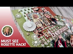 Must See Rosette HACK | Christmas in July Layout Idea