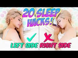 How to Fall Asleep FAST! 20 Life Hacks for Sleep Everyone Should Know!!