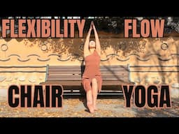 7 Minutes Easy Chair Yoga for Flexibility | Full Body Tension Relief Flow