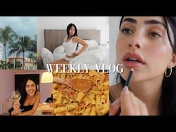 weekly vlog l calm mornings, spend days w me, weekend, cooking, giveaway