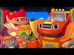 Blaze and Sparkle Use ROBOT POWER! 🤖💨 w/ AJ | Blaze and the Monster Machines