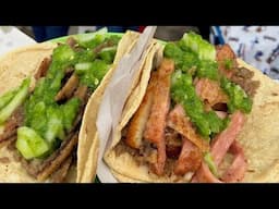 Breaded Meat Tacos and Green Salsa !!! | Mexican Street Food | Southern Part of Mexico City