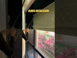 Roman Blinds Installation on windows #homedecor #blinds #home #priyankaraturi