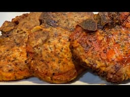 How to make Juicy and Tender Air Fried Pork Chops / Air Fryer Bone-In Pork Chops